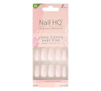 Nail HQ Long Coffin Baby Pink Nails