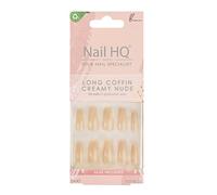 Nail HQ Long Coffin Creamy Nude Nails