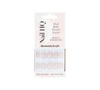 Nail HQ Oval Bold French Acrylic Nails (24 Pieces)