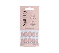 NAIL HQ Oval French Nails, Natural & White