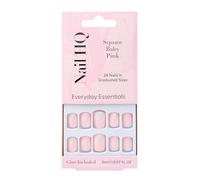 Nail HQ Press Ons - Square Baby Pink - 24 Strong, Durable False Nails with Glossy Finish for Salon-Quality Manicure at Home