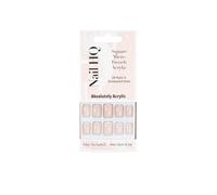 Nail HQ Square Micro French Acrylic Nails 24 pcs