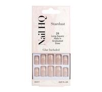 Nail HQ Square Stardust Nails (24 Pieces)
