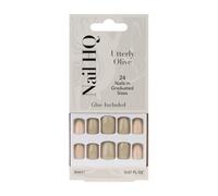 Nail HQ Utterly Olive Square Nails