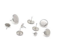 Nail in Metal Furniture Carpet Floor Protector Pads 13mm 15mm 18mm 20mm 23mm 25mm 28mm 30mm 35mm. Made in Germany Premium Steel Nickel Plated Feet Slide & Glide Furniture Easily. by Keay Vital Parts