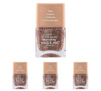 Nail Inc Caught In The Nude Santa Monica Beach 14 ml, 12342 (Pack of 4)