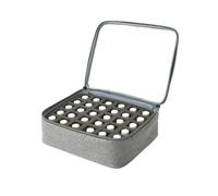 Nail Kit Carrying Bag for Manicure Tools 30 Bottles Nail Polish Storage Bag, Multi-Color Portable Hand-held Large Cosmetic, Holds Up to 40 Nail Tech Travel Case(Grey)