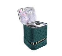 Nail Kit Carrying Bag for Manicure Tools Capacity Nail Polish Storage Bag,Nail Enhancement Double-Layer,accommodate Bracket Lights and 30 Bottles Nail Tech Travel Case(Color3)