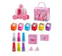 Nail Kit for Girls, with Storage Box, Quick Drying, Water-based, Removable, Nail Toy Kit, for 3-12 Years Old Girls, Birthday, Children's Day, Thanksgiving, Home, School, Park
