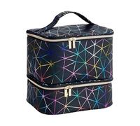 Nail Kit Organizer - Nail Polish Organizer | Nail Supplies Organizer | Nail Polish Holder, Nail Kit Bag, Nail Polish Bag with Handle and Carry Case, Black, Fare riferimento alla descrizione, Please