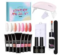 Nail Kit Set with Everything Extension Gel Set with UV Light Poly Nail Kit