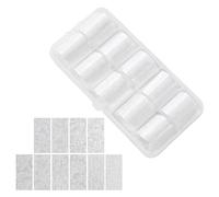 Nail Lace Stickers - 10 Rolls Black White Self Adhesive Nail Foil Transfer Set, DIY Full Coverage Lace Art Decals for Home Salon Travel Women Girls Beginners Professional Na-il Decoration Kit
