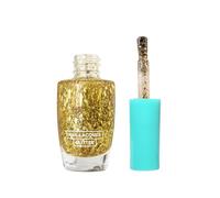 Nail Lacquer Glitter - 10 Gold Rush - 10 ml | Quick-Drying | Chip-Resistant | High Shine | Long-Wear Glitter Nail Polish for Women