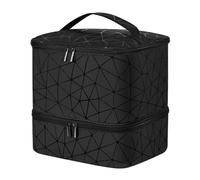 Nail Lacquer Storage Bag - PU Leather 24.5x21x26cm, Protective Beauty Container, Compartment Equipment Keeper | Technician Mobility Solution, Pedicure Supply Management, Collection Organization