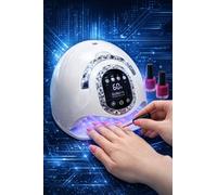 Nail Lamp 120W UV LED Gel Nail Dryer, 81 Beads, LCD Display, 4 Timer Settings, Automatic Sensor, Pedicure Machine
