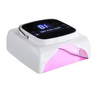 Nail lamp, 60W 30W Dual Power LED Nail Lamp,Professional Red Light Nail Polish Dryer Portable Nail Dryer Curing Lamp,W/4 Timers Setting & Auto Sensor(White)