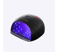 Nail Lamp UV LED Nail Lamp 72W Large Space Nail Dryer ABS Anti-fall Nail Light Smart Sensor Phototherapy Machine for All Nail Art Glue Quick Drying (Color : Black)