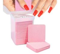 Nail Lint Free Wipes Square Pink Lash Glue Wipes