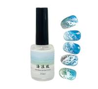 Nail Liquid- 15ml Lightweight Wave Painting Fingernail Top Coat | Portable Wave Nail Gel | Gel Top Coat Nails polishs For Traveling Business Trip Home Outdoor School Girlfriend Wife Friend Sister