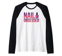 Nail Lover for Techs and Manicure Addicts Raglan Baseball Tee