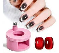 Nail Magnet - 360° Rotating Cat‘s Eye Magnet With Round Magnetic Bead | Beginner-Friendly Design For Uniform Glossy Effects | DIY Nail Design Tool For Home Salon And Manicure Designs
