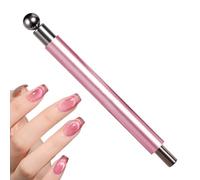 Nail Magnet | Kitten Eye Nail Magnet Tool 2-Tip | Manicure Steel Bead Ergonomic Grip Pen for Women Professionals Beginners Adults Teens Ladies Salon Studio Home