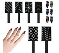 Nail Magnet - Manicure Magnet Stick Set, Compatible with 3D Illusion Designs, Magnetic Pattern Shaping Tool | Useful for Gel , Nail Decoration for Women, and P