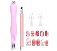 Nail Magnet - Metal Magnets ABS Nail Magnets - Magnet with Double Ended Pen | for Nails Art 3D Velvet Galaxy Nails Gel Nail Magnetic Salon
