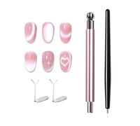 Nail Magnet Pen Metal with Round Ball Portable Dual-Head
