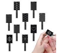 Nail Magnet Tool,9-Piece High-Strength Professional - French Nail Design Magnet Tool Set,for Women Adults Artists Home Salon Travel Crafting Design Practice
