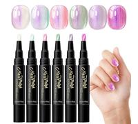 Nail Marker Pen 6-Color Glitter Gel Pencil
