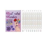 Nail Markers 10 Colors Quick Dry Long Lasting Beauty Supplies