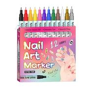 Nail Markers 12 Colors Fingernail Art Pens