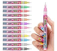 Nail Markers | 12 Colours Complete Kit for DIY with Tools | Doodle Pens for Women Gift Creative Ideas Home and Party Decoration
