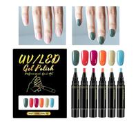 Nail Markers 6 Colors Fine Tip Doodle Markers