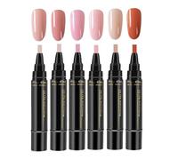 Nail Markers - 6-Piece Long-Lasting Quick-Drying Manicure Accessories | Nail Polish Pens - for Mothers Salon Home Party Holiday Summer Spring Halloween