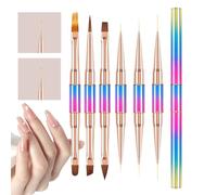 Nail Markers 6 Pieces Art Liner Pencil | Nail Paint Art Pens for Girl Adults Women Beginner Canvas Fingernail Craft Salon Home