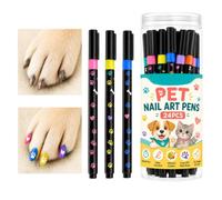Nail Markers for Dogs 24-Color Quick Dry Long-Lasting Water-Based