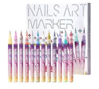 Nail Markers | High Pigmentation Anti-Smudging, Nail Polish Pen | Ideal for Home and Salon Use by Beginners and as a Gift