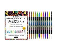 Nail Markers | Pack of 12 Double-Sided Tools for Fingernail Decoration - Design Pens for Nails - For Beginners Professionals Brides Art Students DIY Home Salon