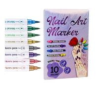 Nail Markers, Quick Dry Polish, Smudge Proof Water Based Gel Pens with Vibrant Colors for Artistic Drawing Painting, Professional Beauty Tool for Girlfriend Women Mother Beginners Home Practice