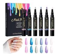 Nail Markers Quick-Dry Shine Pearlescent Doodle Markers