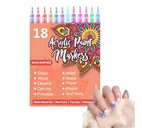 Nail Markers, Quick-Drying Waterproof Fine Tip, Nail Liner Pens Painting Marker Kit, for Home Salon Christmas Birthday Women Girls Kids Teens Drawing Painting