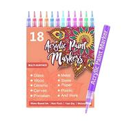 Nail Markers - Waterproof Fine Tip Pens, Kids Gel Design Tool, Multi-Use for Drawing Painting Dotting Crafts, Girls Teens Adults Beginner-Friendly, Creative Beauty Fun, Quick Drying