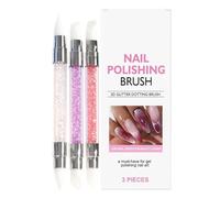 Nail Modeling Tool, 3 Pieces Double Tip Brush for Modeling and Drawing - 3D Tools | for Beginners Professional Studio Salon Personal Care at Home