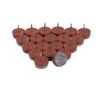 Nail-on Anti-Sliding Felt Pad, Round Heavy Duty Nail On Felt Pads Slider Glide Pads Leg Feet Floor Protectors for Furniture Chairs Table Stools Drawer Wardrobe(Brown)