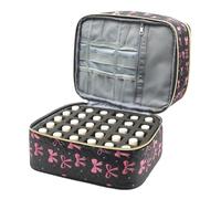 Nail Organizers and Storage Makeup Holder Bag with Black Bow Design