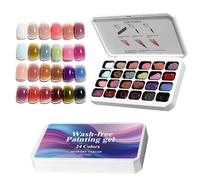 Nail Paint 24 Colors Patting French Manicure Art Palette