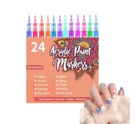 Nail Paint Pens | Fine Tip Long-Lasting Manicure Tools,Nail Liner Pens Painting Marker Kit - for Drawing Painting Dotting Crafts Girls Kids Teens Adults Beginners Beauty