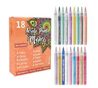 Nail Paint Pens for Kids 18-Color Quick-Drying Fine Tip Long Lasting